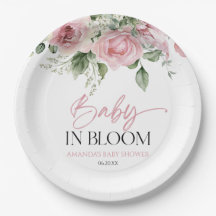 Bebê Em Sangue Rosa Rosa Rosa Chá de fraldas Flora