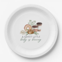 Prato De Papel Bebê está se preparando