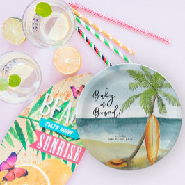 Prato De Papel Bebê no Chá de fraldas conselho