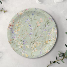 Bebê no Chá de fraldas de flor selvagem de Bloom