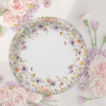 Bebê Roxo Em Chá de fraldas De Flor Floral