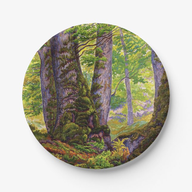 Prato De Papel Beech Trees in the Forest (Woodland) (Paul Ranson) (Frente)