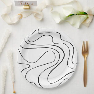 Prato De Papel Bei e Fluxo 2 - Preto e Branco