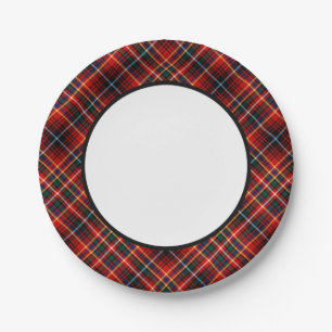 Prato De Papel Beira do Tartan de Innes do clã
