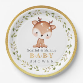 Prato De Papel Bela Festa Fora De Bebê Pequeno Papel De Chá de fr