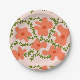 Prato De Papel belas flores