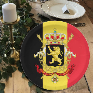 Prato De Papel Bélgica, Bandeira Belga - Festa, aniversário/espor