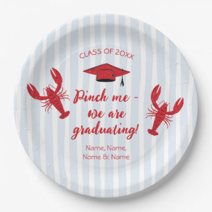 Prato De Papel Belisque-me Estamos nos Graduando Lagostim Graduaç