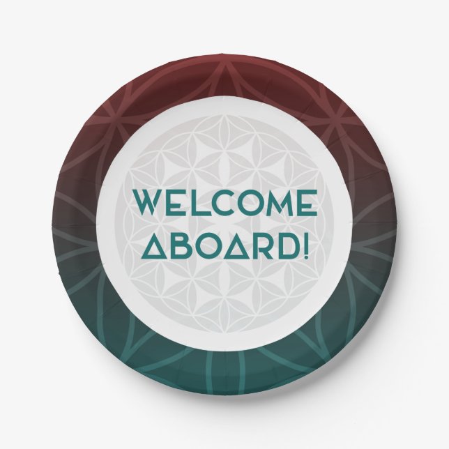 Prato De Papel bem-vindos à equipe de geometria sagrada (Frente)