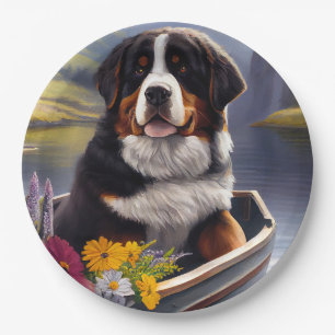 Prato De Papel Bernese Mountain on a Paddle: Uma aventura cênica