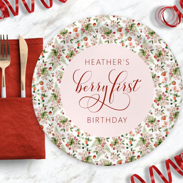 Prato De Papel Berry 1rua (Berry 1st paper plates
)