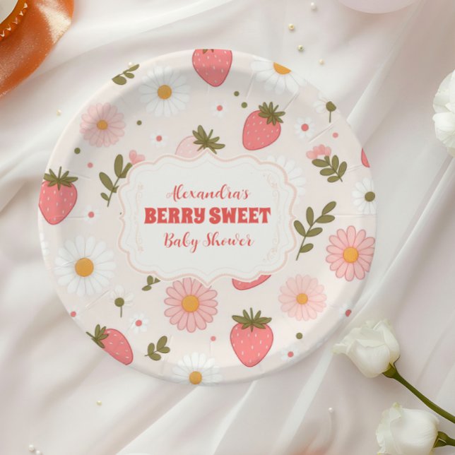 Prato De Papel Berry Chá de fraldas de morango (Criador carregado)