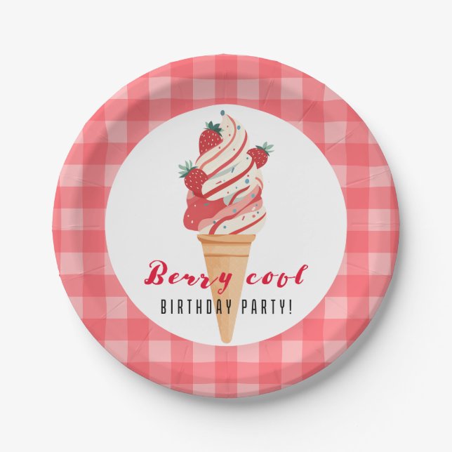 Prato De Papel Berry Legal Birthday (Frente)