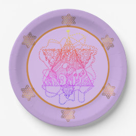 Prato De Papel Berry Magen David Star Paper Plates