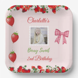 Prato De Papel Berry Sweet Birthday Photo