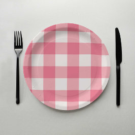 Prato De Papel Berry Sweet Chá de fraldas Paper Plates Strawberry