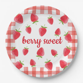 Prato De Papel Berry Sweet Strawberry Party Napkin