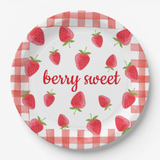 Prato De Papel Berry Sweet Strawberry Party Napkin