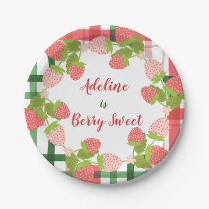 Prato De Papel Berry Sweet Strawberry Wreath