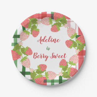 Prato De Papel Berry Sweet Strawberry Wreath