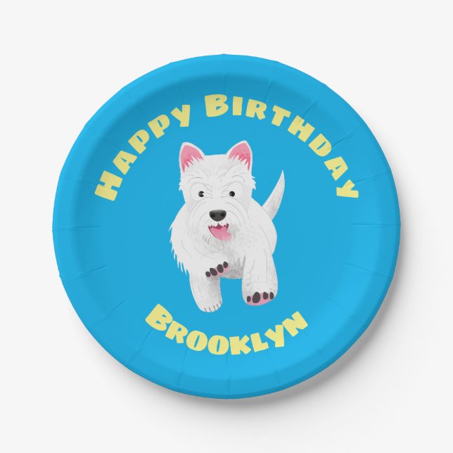 Prato De Papel Bicho branco-branco da rodovia oeste terrivel (Frente)