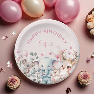 Prato De Papel Bicicleta Cura Selvagem Rosa Beija Noite