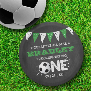 Prato De Papel Bicking O Grande   primeiro aniversario de futebol