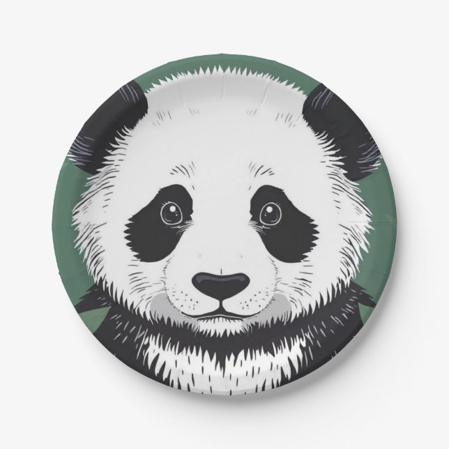 Prato De Papel Big Panda Plate (Frente)