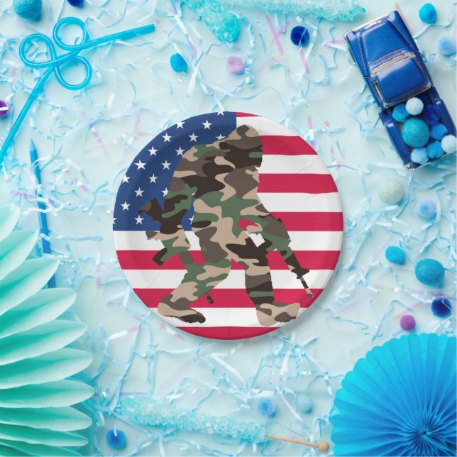 Prato De Papel Bigfoot Sasquatch Camo (Festa)