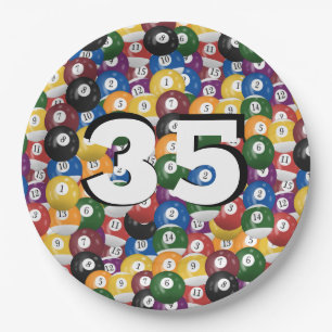 Prato De Papel Billiard Balls faz 35 anos