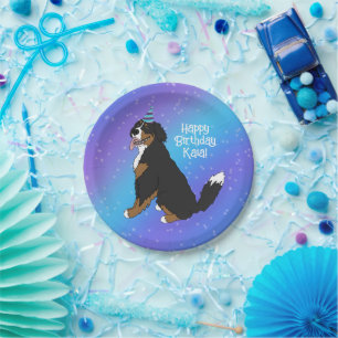 Prato De Papel Birthday Bernese Mountain Dog