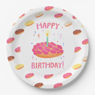 Prato De Papel Birthday Pan Dulce Concha