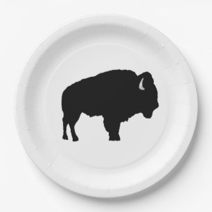 Prato De Papel Bisonte americano