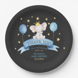 Prato De Papel black chalk baby elephant BALLOON