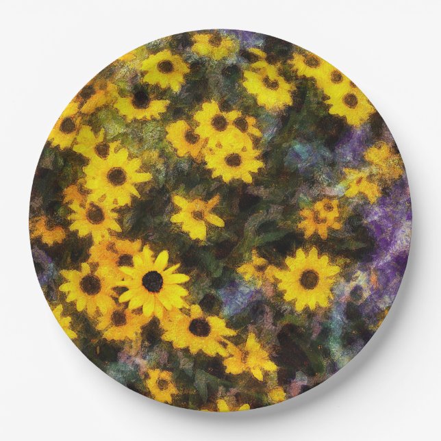 Prato De Papel Black Eyed Susan (Frente)