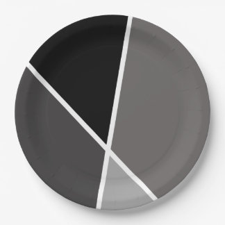 Prato De Papel Black JanaiCreates Color Collection Paper Plates