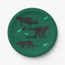 Prato De Papel Black Panthers