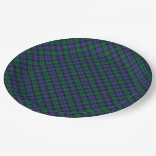 Prato De Papel Blackwatch Tartan Royal Scottish Xadrez Patterno