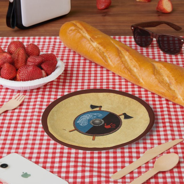 Prato De Papel Blindagem e eixos (Piquenique)