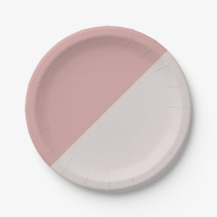 Prato De Papel Blocos de cores geométricas cor-de-rosa com Rosa b