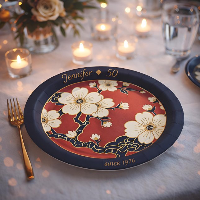 Prato De Papel Blossom Nouveau | Elegant Floral Custom (Lifestyle Shot)