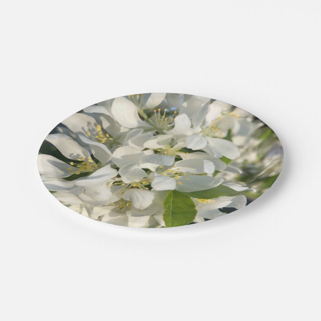 Prato De Papel Blossomas de Casamento Placas de Papel de 7" (Inclinado)