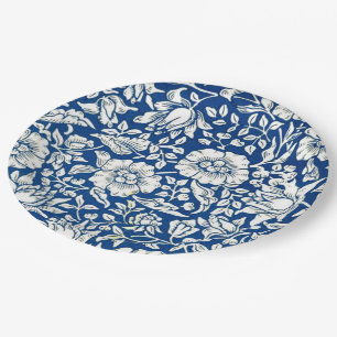 Prato De Papel Blue Mallow Vintage