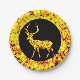 Prato De Papel Blue mermaid Splattered Paint