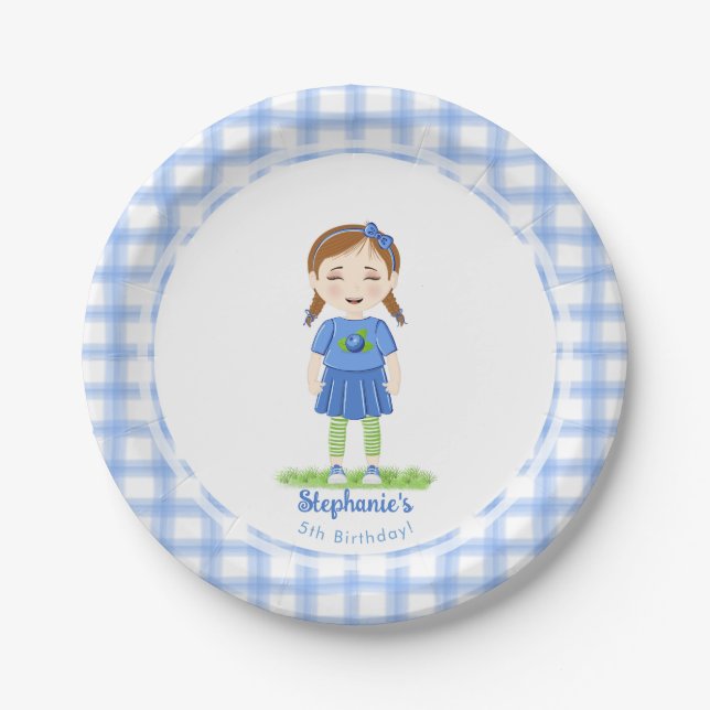 Prato De Papel Blueberry Birthday (Frente)