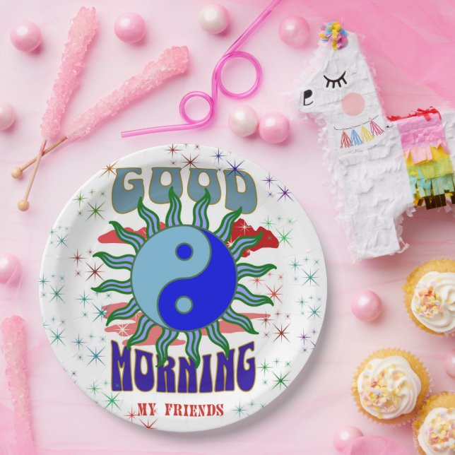 PRATO DE PAPEL BOA MANHÃ, PAPEL (Festa)
