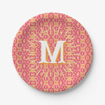 Boa Ripple em Rosa + Laranja Personalizado