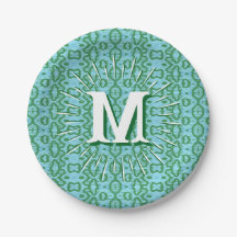 Boa Ripple em Verde + Aqua Personalizado