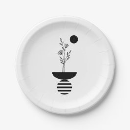 Prato De Papel Boho Elegant Flower