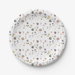 Prato De Papel Boho Floral Wildflower |